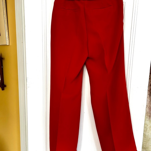 Gorgeous Banana Republic Cherry Red Drapey Wide Leg Trousers - Picture 2 of 6